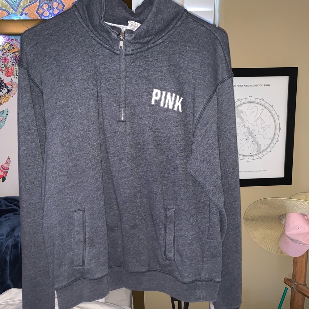 VS Pink Grey Sweatshirt